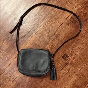 Kate Spade Black Crossbody Bag with Tassel